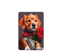 Phayah Ambientador de coche con aroma a lavanda con diseño de perro de caballero, tarjeta rectangular para colgar, tarjeta perfumada para colgar, 4 piezas para cajones de armario de automóviles