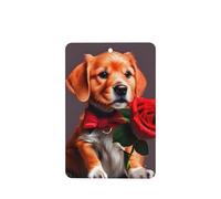 Phayah Ambientador de coche con aroma a lavanda con diseño de perro de caballero, tarjeta rectangular para colgar, tarjeta perfumada para colgar, 6 piezas para cajones de armario de automóviles