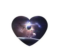 Phayah Ambientador de coche con aroma a lavanda con diseño de tierra y luna, tarjeta con forma de corazón, tarjeta perfumada colgante, 6 piezas para coche, armario, cajón, eliminar
