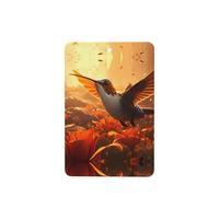Phayah Ambientador de coche con aroma a lavanda con diseño de tulipán colibrí, tarjeta rectangular para colgar, tarjeta perfumada para colgar, 6 piezas para cajones de armario de automóviles