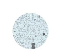 Phayah Ambientador de coche con aroma a lavanda con estampado de química, tarjeta de forma redonda, para colgar, tarjeta perfumada, 4 piezas para coches, armarios, zapatos