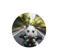 Phayah Ambientador de coche con aroma a lavanda con forma de animal Riding A Car con forma redonda, tarjeta perfumada colgante, 4 piezas para cajones de armario de automóviles