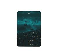 Phayah Ambientador de coche con aroma a lavanda con luces en la oscuridad, tarjeta rectangular para colgar, tarjeta perfumada para colgar, 6 piezas para cajones de armario de automóviles