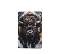 Phayah Ambientador de coche con aroma a lavanda con patrón de bisonte norteamericano, tarjeta rectangular para colgar, tarjeta perfumada para colgar, 6 piezas para cajones de armario de automóviles