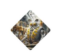 Phayah Ambientador de coche con aroma a lavanda con patrón de polilla mecánica, tarjeta cuadrada para colgar, tarjeta perfumada para colgar, 6 piezas para cajones de armario de automóviles