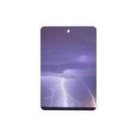 Phayah Ambientador de coche con aroma a lavanda con patrón de tormenta de relámpago, tarjeta rectangular para colgar, tarjeta perfumada para colgar, 6 piezas para cajones de armario de