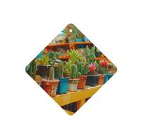 Phayah Ambientador de coche con aroma a lavanda de la colección de cactus para colgar, tarjeta perfumada para colgar, 4 piezas para cajones de armario de automóviles