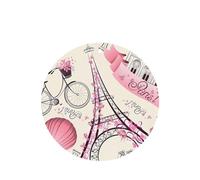 Phayah Ambientador de coche con aroma a lavanda de la Torre de París, tarjeta de forma redonda, para colgar, tarjeta perfumada, 4 unidades, para coche, armario, cajón, eliminar