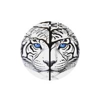 Phayah Ambientador de coche con aroma a lavanda de tigre blanco alto, tarjeta colgante con forma redonda, 4 unidades, para cajones de armario de automóviles