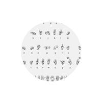Phayah Ambientador de coche con aroma a lavanda, diseño de lengua de señas, tarjeta perfumada colgante, 4 unidades, para coches, armarios, zapatos