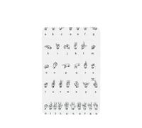 Phayah Ambientador de coche con aroma a lavanda, diseño de lengua de señas, tarjeta rectangular para colgar, 4 unidades, para coches, armarios, zapatos