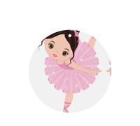 Phayah Ambientador de coche con aroma a lavanda Little Ballerina Dancing Girl, tarjeta de forma redonda, para colgar, tarjeta perfumada, 6 piezas para coches, armario, cajón, eliminar