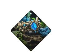 Phayah Ambientador de coche con aroma a lavanda Lost Magic, tarjeta cuadrada para colgar, tarjeta perfumada, 4 unidades, para cajones de armario de automóviles