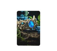 Phayah Ambientador de coche con aroma a lavanda Lost Magic, tarjeta rectangular para colgar, 4 unidades, para cajones de armario de automóviles