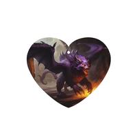 Phayah Ambientador de coche con aroma a lavanda Monster In The City, tarjeta colgante en forma de corazón, tarjeta perfumada para colgar, 4 piezas para cajones de armario de automóviles