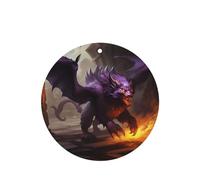 Phayah Ambientador de coche con aroma a lavanda Monster In The City, tarjeta de forma redonda, para colgar, tarjeta perfumada, 6 unidades, para cajones de armario de automóviles