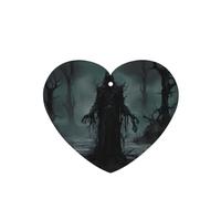 Phayah Ambientador de coche con aroma a lavanda Monster In The Woods en forma de corazón para colgar, tarjeta perfumada para colgar, 4 piezas para cajones de armario de automóviles