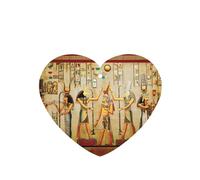 Phayah Ambientador de coche con aroma a lavanda para mujer, en el antiguo Egipto, tarjeta con forma de corazón, para colgar, tarjeta perfumada, 4 piezas para coches, armario, zapatos