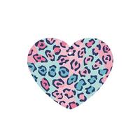 Phayah Ambientador de coche con aroma a lavanda rosa Lepard en forma de corazón para colgar, tarjeta perfumada para colgar, 6 piezas para coche, armario, cajón, eliminar