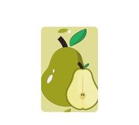 Phayah Ambientador de coche con aroma de pera de dibujos animados, diseño de lavanda, tarjeta rectangular para colgar, tarjeta perfumada, 6 piezas para cajones de armario de automóviles