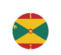 Phayah Ambientador de coche con diseño de bandera de Granada con aroma a lavanda, tarjeta de forma redonda, para colgar, tarjeta perfumada, 6 piezas para cajones de armario de automóviles