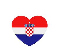 Phayah Ambientador de coche con diseño de bandera de la República de Croacia, aroma de lavanda, tarjeta con forma de corazón, tarjeta perfumada colgante, 6 unidades, para cajones de armario de
