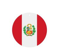 Phayah Ambientador de coche con diseño de bandera de Perú con aroma a lavanda, tarjeta de forma redonda, para colgar, tarjeta perfumada, 6 unidades para cajones de armario de automóviles