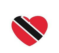 Phayah Ambientador de coche con diseño de bandera de Trinidad y Tobago con aroma a lavanda, tarjeta con forma de corazón, tarjeta perfumada colgante, 6 unidades, para cajones de armario de automóviles