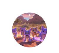 Phayah Ambientador de coche con diseño de bestia de dibujos animados, aroma de lavanda, tarjeta de forma redonda, para colgar, tarjeta perfumada, 6 piezas para cajones de armario de automóviles