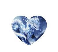 Phayah Ambientador de coche con diseño de bestia de dragón azul, aroma de lavanda, tarjeta con forma de corazón, tarjeta perfumada colgante, 6 piezas para cajones de armario de automóviles
