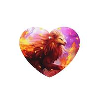 Phayah Ambientador de coche con diseño de bestia de león de lava, aroma de lavanda, tarjeta en forma de corazón, tarjeta perfumada colgante, 4 piezas para cajones de armario de automóviles