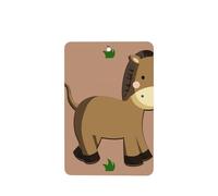 Phayah Ambientador de coche con diseño de burro de dibujos animados, aroma de lavanda, tarjeta rectangular para colgar, tarjeta perfumada para colgar, 4 piezas para coches, armarios, zapatos