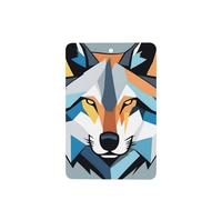 Phayah Ambientador de coche con diseño de cabeza de lobo de dibujos animados, aroma a lavanda, tarjeta rectangular para colgar, tarjeta perfumada, 6 piezas para cajones de armario de automóviles