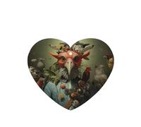 Phayah Ambientador de coche con diseño de cabeza de pájaro, aroma de lavanda, tarjeta con forma de corazón, tarjeta perfumada para colgar, 4 piezas para cajones de armario de automóviles