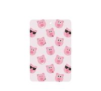 Phayah Ambientador de coche con diseño de cara de cerdo rosa con aroma a lavanda, tarjeta rectangular para colgar, tarjeta perfumada para colgar, 6 piezas para coche, armario, cajón, eliminar
