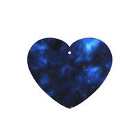 Phayah Ambientador de coche con diseño de cielo estrellado azul con aroma a lavanda, tarjeta en forma de corazón, tarjeta perfumada colgante, 6 piezas para cajones de armario de automóviles