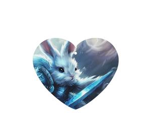 Phayah Ambientador de coche con diseño de conejito guerrero con aroma a lavanda, tarjeta en forma de corazón, tarjeta perfumada para colgar, 4 piezas para cajones de armario de automóviles