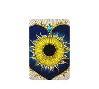 Phayah Ambientador de coche con diseño de corazón de dibujos animados y sol, aroma a lavanda, tarjeta rectangular para colgar, tarjeta perfumada, 6 piezas para cajones de armario de automóviles