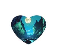 Phayah Ambientador de coche con diseño de cueva de luna de agua, aroma de lavanda, tarjeta con forma de corazón, tarjeta perfumada colgante, 6 piezas para cajones de armario de automóviles