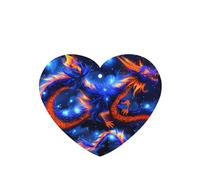 Phayah Ambientador de coche con diseño de dragón azul, aroma a lavanda, tarjeta en forma de corazón, tarjeta perfumada para colgar, 4 piezas para cajones de armario de automóviles