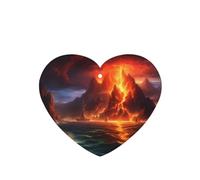 Phayah Ambientador de coche con diseño de erupción de volcán, aroma a lavanda, tarjeta con forma de corazón, para colgar, 4 unidades, para cajones de armario de automóviles