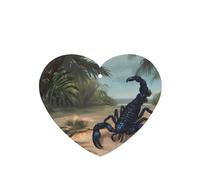 Phayah Ambientador de coche con diseño de escorpión azul, aroma a lavanda, tarjeta con forma de corazón, tarjeta perfumada colgante, 4 piezas para cajones de armario de automóviles
