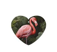 Phayah Ambientador de coche con diseño de flamenco de la selva tropical, aroma de lavanda, tarjeta con forma de corazón, tarjeta perfumada colgante, 6 piezas para coches, armarios, zapatos