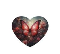 Phayah Ambientador de coche con diseño de flores de fantasía y mariposas, aroma de lavanda, tarjeta con forma de corazón, para colgar, 4 unidades, para cajones de armario de automóviles