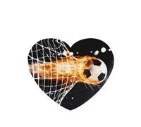 Phayah Ambientador de coche con diseño de fuego de fútbol, aroma a lavanda, tarjeta en forma de corazón, para colgar, tarjeta perfumada, 6 piezas para coches, armarios, zapatos