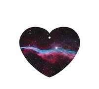 Phayah Ambientador de coche con diseño de galaxia universo con aroma a lavanda, tarjeta en forma de corazón, tarjeta perfumada colgante, 4 unidades, para coche, armario, cajón, eliminar