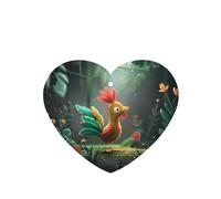 Phayah Ambientador de coche con diseño de gallo de dibujos animados, aroma a lavanda, tarjeta con forma de corazón, tarjeta perfumada colgante, 6 piezas para cajones de armario de automóviles