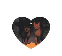 Phayah Ambientador de coche con diseño de gato fuera de las sombras, aroma a lavanda, tarjeta con forma de corazón, tarjeta perfumada colgante, 4 piezas para cajones de armario de automóviles