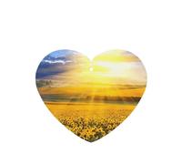 Phayah Ambientador de coche con diseño de girasol dorado con aroma a lavanda, tarjeta en forma de corazón, tarjeta perfumada para colgar, 4 piezas para coche, armario, cajón, eliminar
