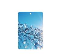 Phayah Ambientador de coche con diseño de gotas de rocío de cristal, aroma a lavanda, tarjeta rectangular para colgar, tarjeta perfumada para colgar, 4 piezas para cajones de armario de automóviles